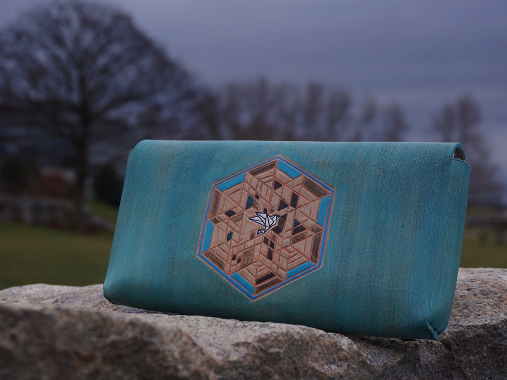 Humsa Leather Clutch - The Naked Alien